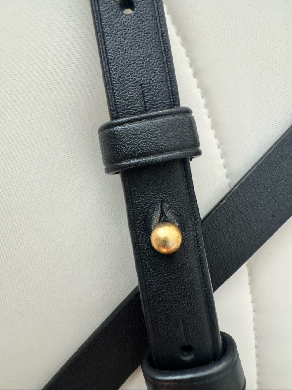 Tory Burch Black Leather Miller Circle Logo Crossbody with Gold Trim - Picture 6 of 13